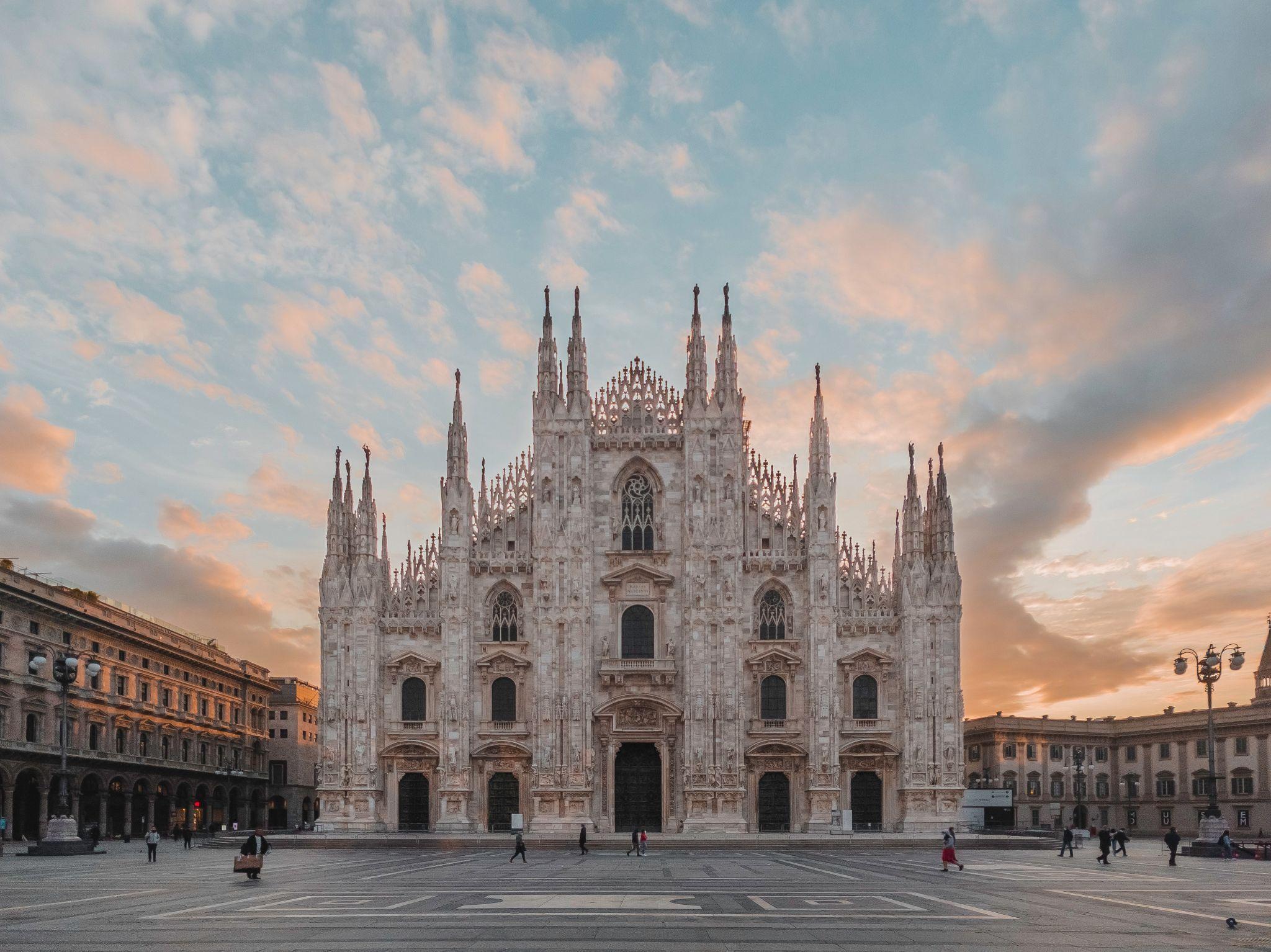 Cathedral in Milan An image of Ancient cathedrals in Milan are a common dream destination